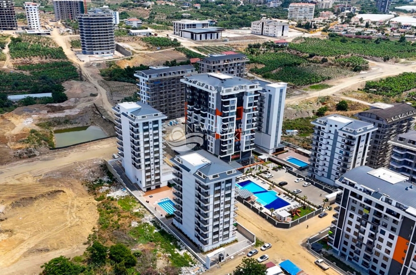 Moderni 1+1 asunto vuorinäköalalla, Alanya - Mahmutlar