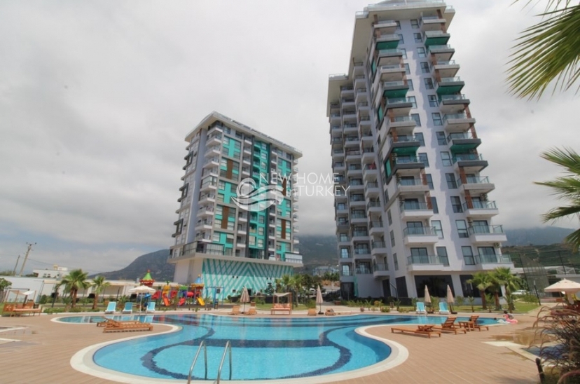 Luxurious 1+1 Apartment with Sea and Mountain Views, Alanya Mahmutlar