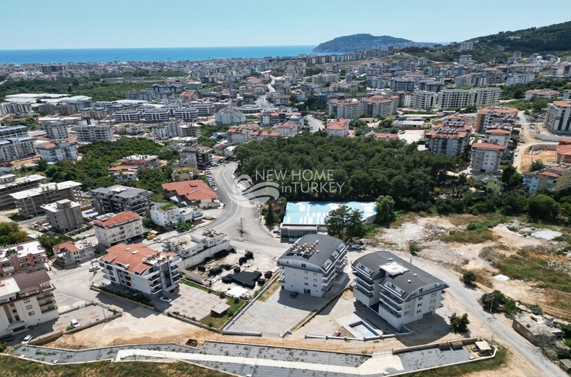 Modernes 2+1 Apartment mit Bergblick in Alanya - Oba