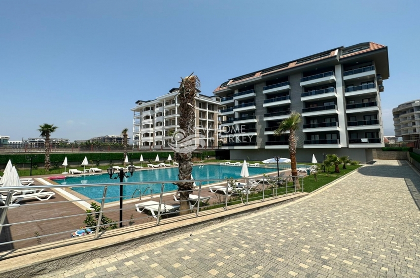 Luxuriöses 1+1 Apartment mit Bergblick, Alanya - Kargicak