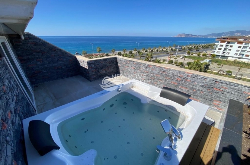Luxury 2+1 Apartment with Sea and Castle Views, Alanya - Kestel