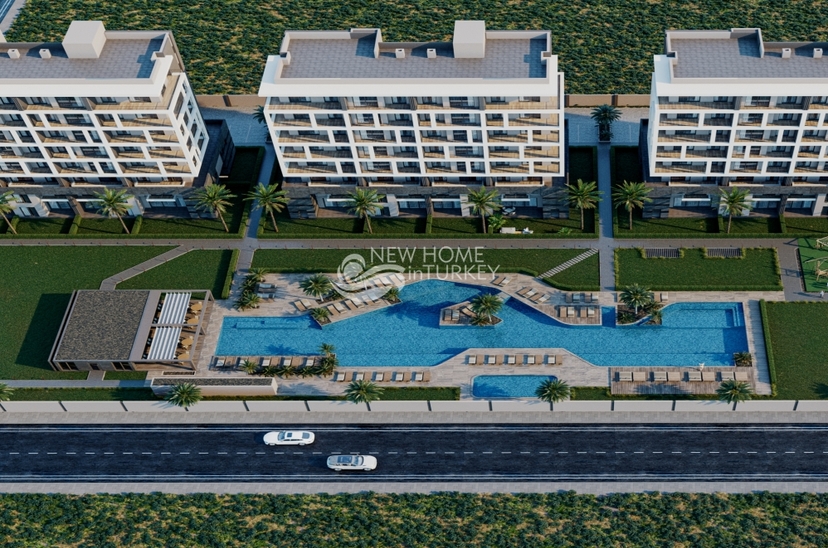 Luxuriöses 1+1 Apartment mit Bergblick in Antalya - ALTINTAŞ