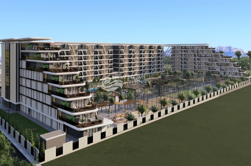 Luxuriöses Bergblick 2+1 Gartenwohnung mit Pool in Antalya - ALTINTAŞ