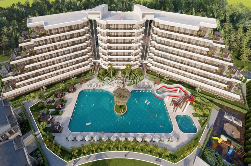 Luxurious Mountain View 1+1 Apartment in Antalya
