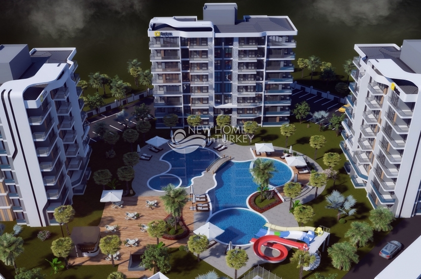 Luxuriöses Bergblick 2+1 Apartment in ALTINTAŞ, Antalya