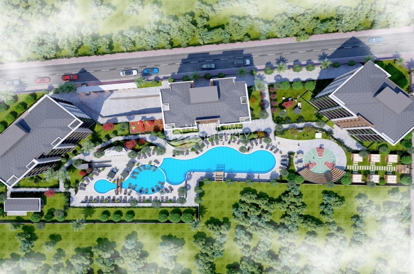 Modernes 2+1 Apartment mit Bergblick, Antalya