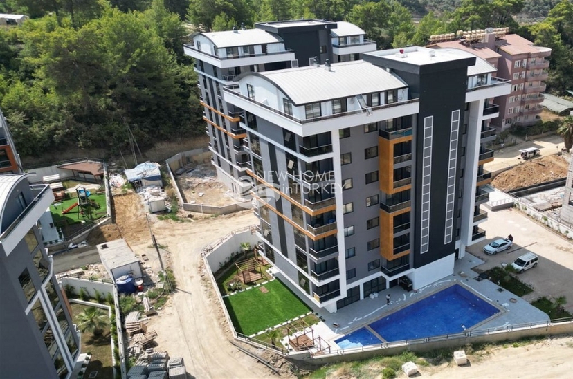 Luxuriöse 1+1 Wohnung mit Bergblick, Alanya - Avsallar