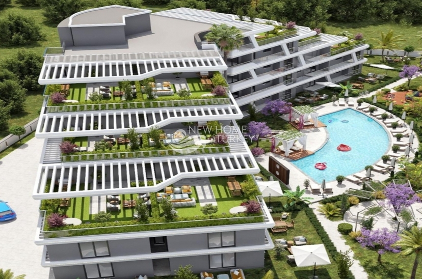 Luksus 1+1 Lejlighed med Bjergudsigt i Antalya - ALTINTAŞ