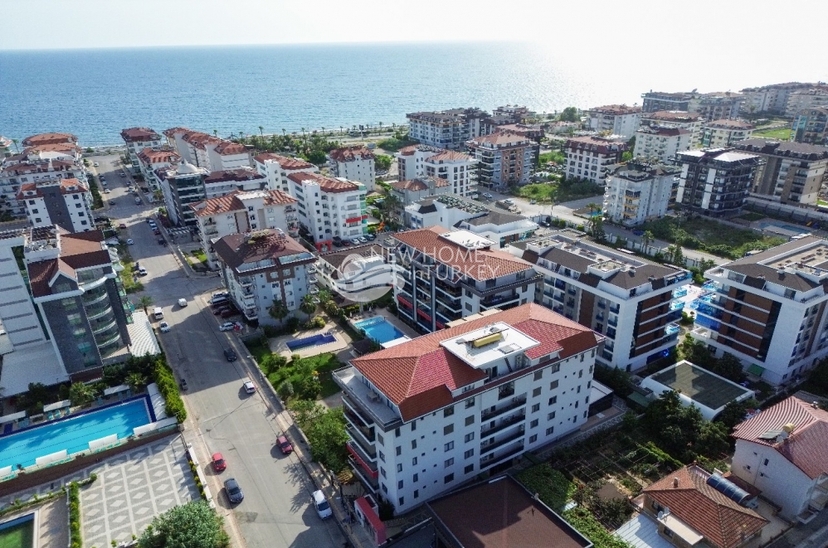 Lyxig 2+1 lägenhet med bergsutsikt i Kestel, Alanya