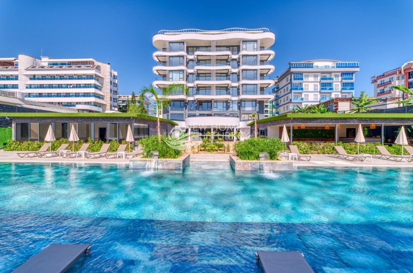 Luxuriöse 1+1 Wohnung mit Meerblick und Bergblick, Alanya - Kargicak