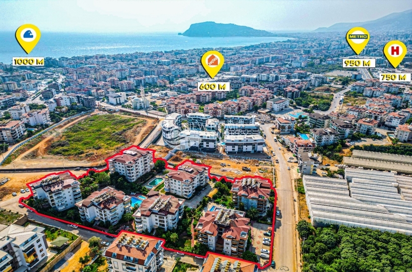 Spacious Mountain View 2+1 Apartment in Alanya - Oba
