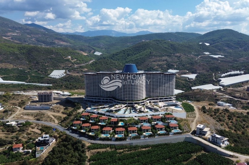 Luksuriøs Studioleilighet med Sjø- og Fjellutsikt, Alanya - Kargicak
