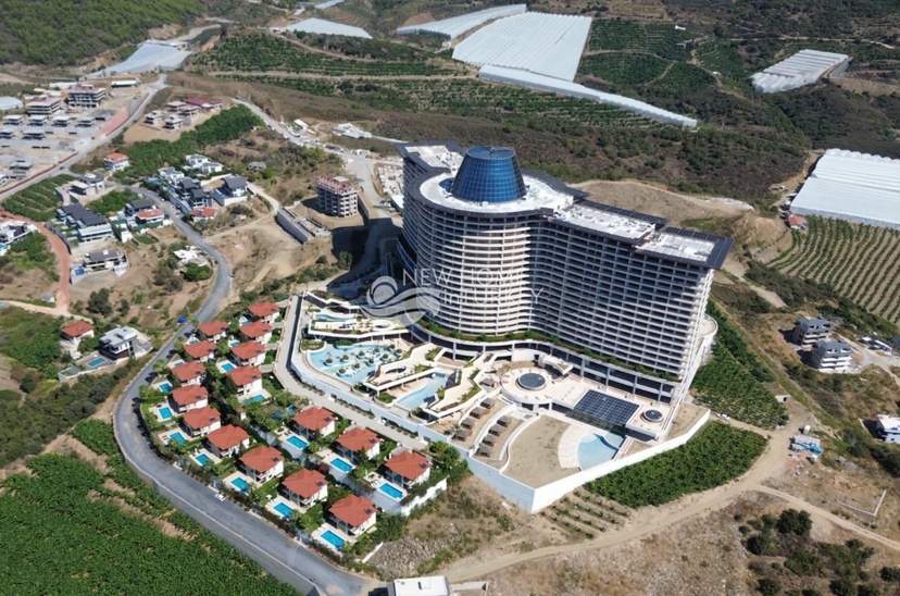 Luxurious 1+1 Apartment with Sea and Mountain Views, Alanya - Kargicak