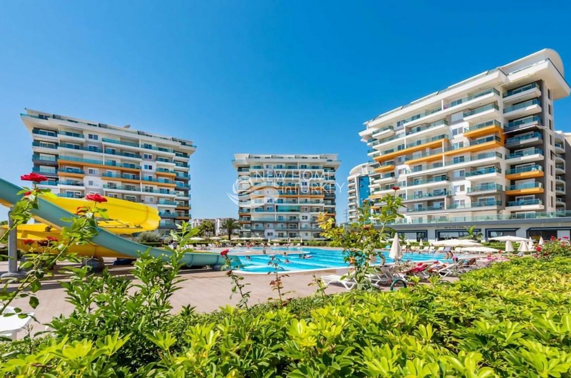 Luxuriöses 3+1 Penthouse mit Meerblick und Bergblick in Alanya - Avsallar