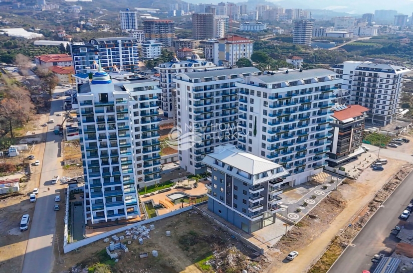 Luxuriöse 1+1 Wohnung mit Bergblick in Alanya