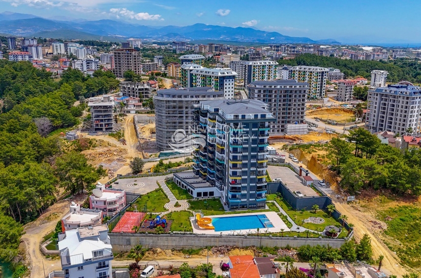 Ylellinen 1+1 Huoneisto meri- ja vuorinäköalalla, Alanya - Avsallar