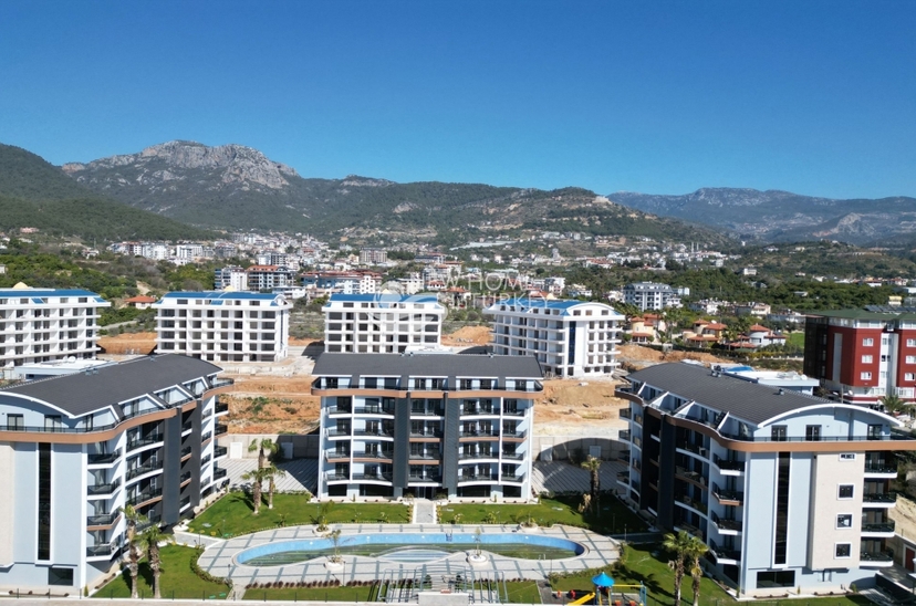 Moderne 1+1 leilighet i Alanya - Oba med fjellutsikt