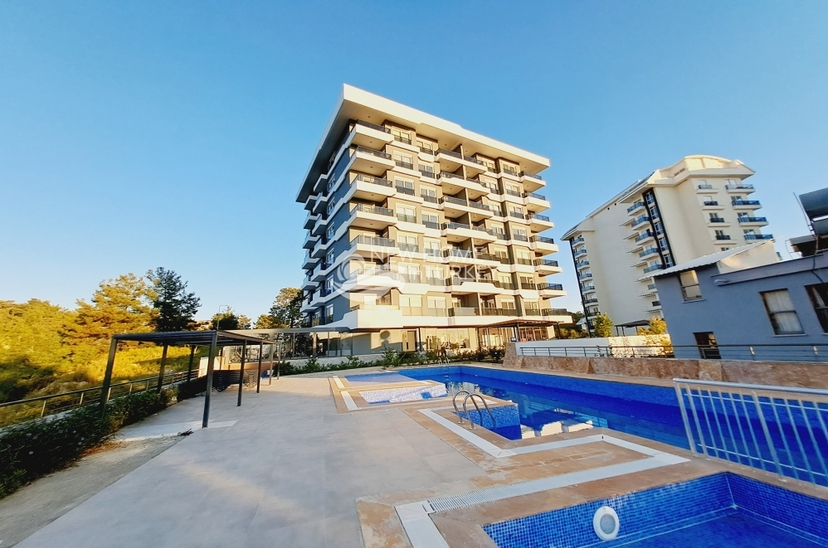 Luxuriöses 1+1 Apartment mit Meerblick in Avsallar, Alanya