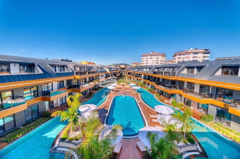 Luxuriöses 1+1 Apartment mit Bergblick, Alanya