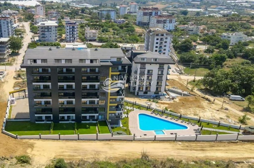 Modern 1+1 lägenhet med bergsutsikt, Avsallar, Alanya