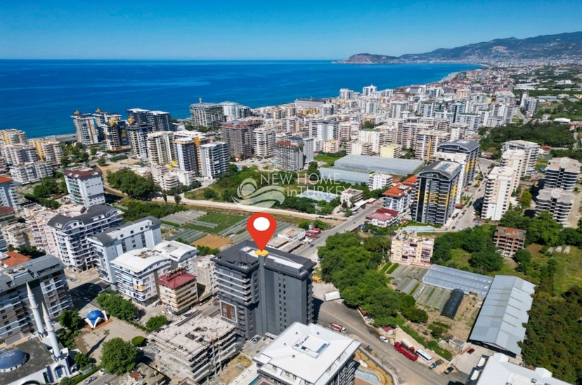 Moderne Luksus 1+1 Leilighet med Fjellutsikt, Alanya