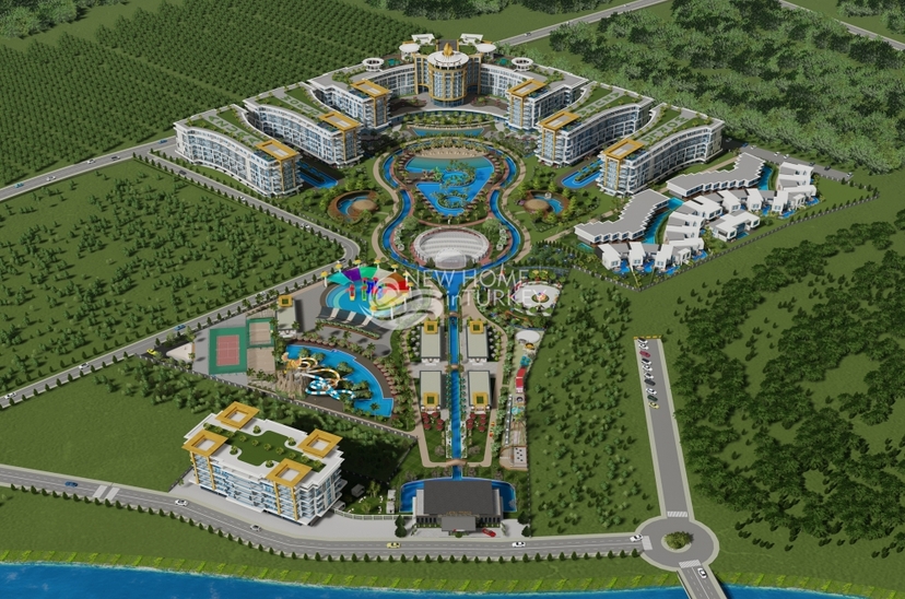 Ylellinen 2+1 huoneisto vuorinäköalalla, Alanya