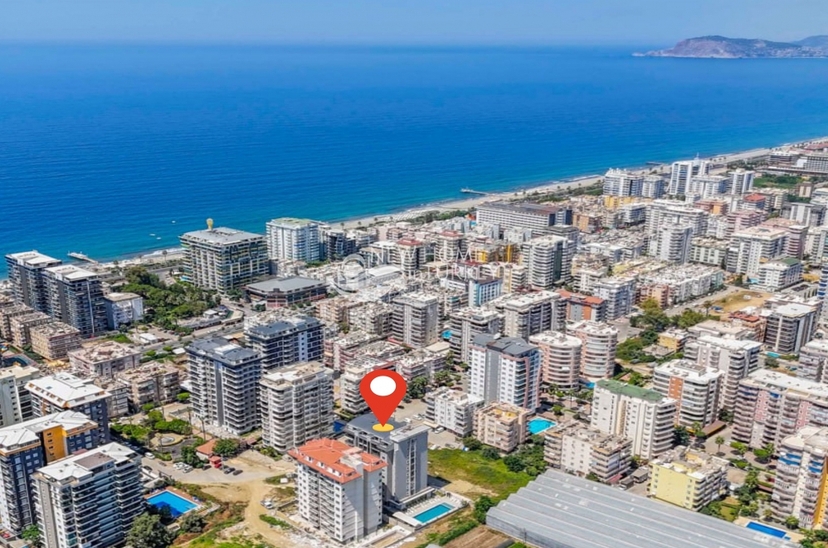 Luxuriöse 2+1 Wohnung mit Meerblick, Mahmutlar