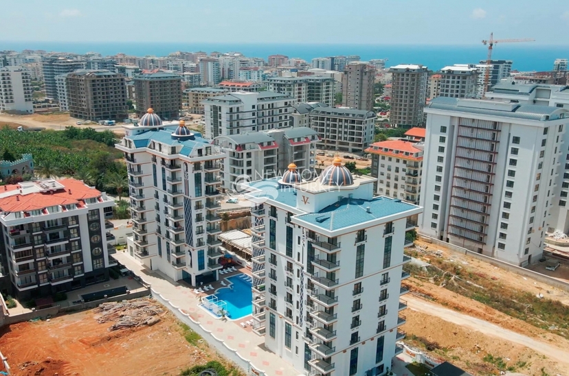 Luksuriøs 1+1 leilighet med fjellutsikt, Alanya