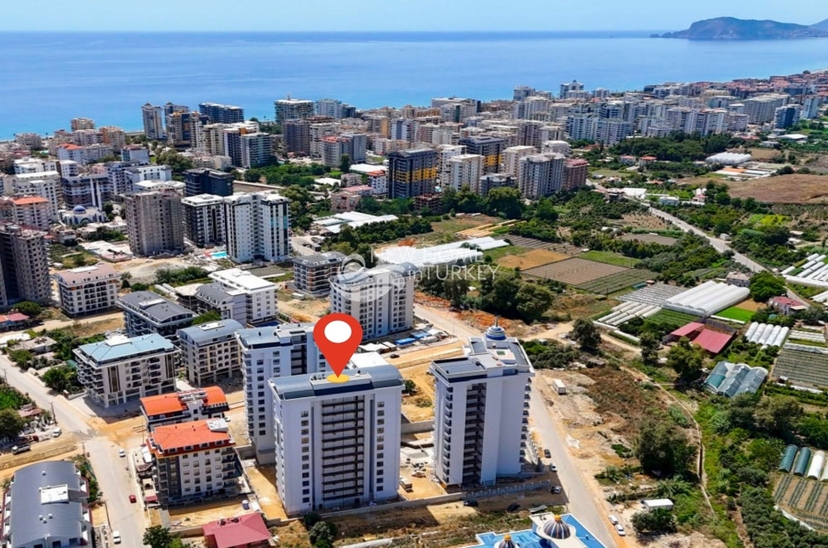 Luksus 1+1 Lejlighed med Bjergudsigt i Mahmutlar, Alanya