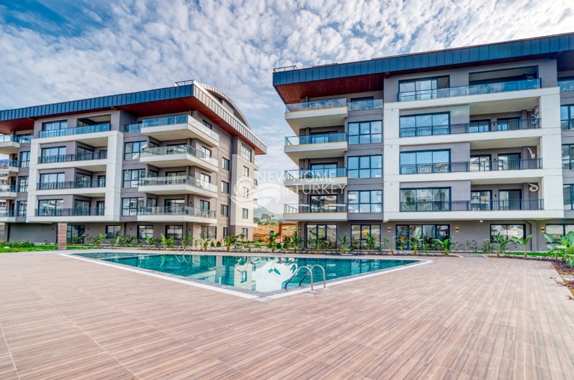 Moderne 2+1 Lejlighed med Bjergudsigt i Alanya - Oba