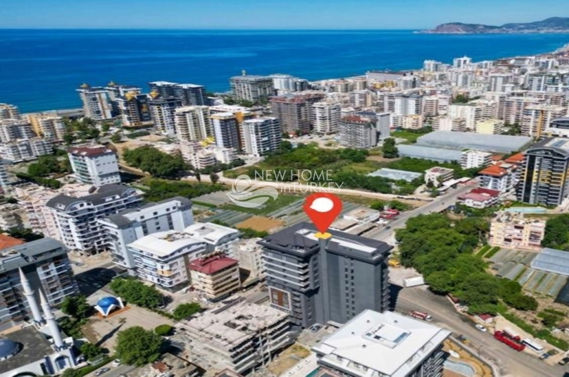 Luksus 1+1 Lejlighed med Bjergudsigt i Mahmutlar, Alanya