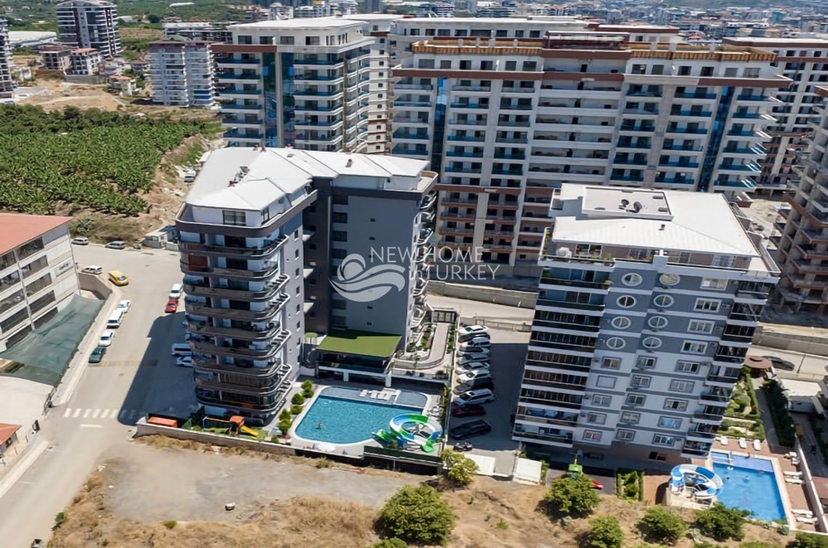 Moderne 1+1 leilighet med fjellutsikt, Alanya
