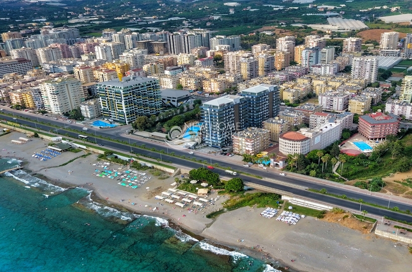 Lyxig 2+1 lägenhet med havs- och bergsutsikt, Alanya Mahmutlar