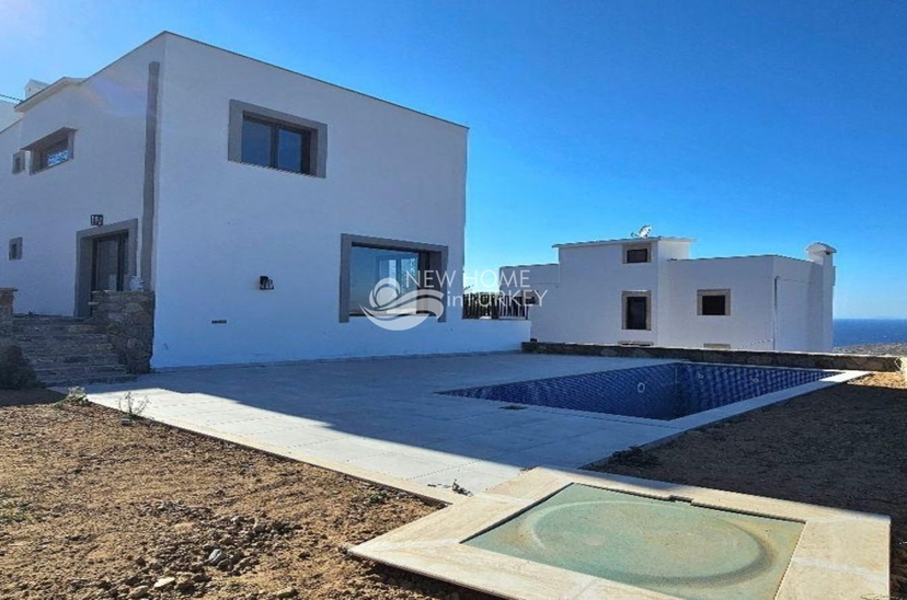 Spacious 4+1 Villa with Stunning Sea and Mountain Views, Bodrum
