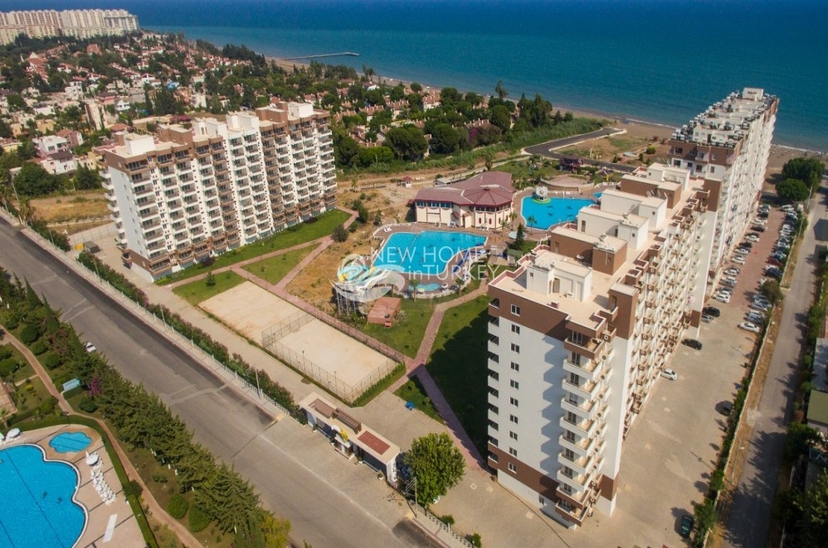 Luxuriöses 2+1 Apartment mit Meerblick und Bergblick, Mersin-Kargipinari