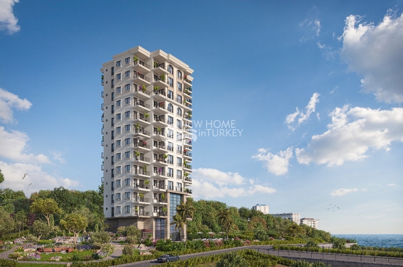 Luxury 1+1 Apartment with Sea, Castle, and Mountain Views in Mersin - Ayaş