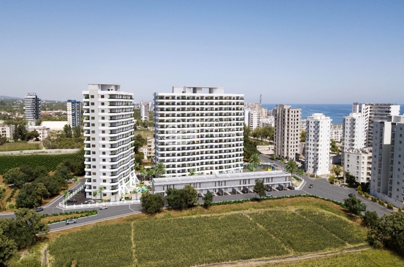 A 1+1 apartment for sale in Mersin, 350 m from the sea