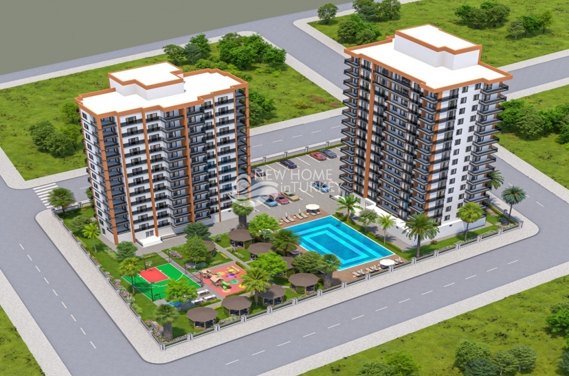 Luxuriöses 1+1 Apartment mit Meerblick und Bergblick, Arpaçbahşiş