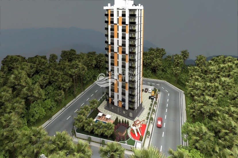 Luxuriöse 2+1 Wohnung mit Meerblick und Bergblick, Mersin-Mezitli