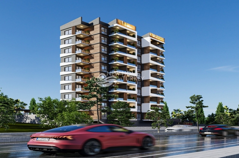 Luxuriöse 1+1 Wohnung mit Meerblick und Bergblick, MERSIN - Ayas