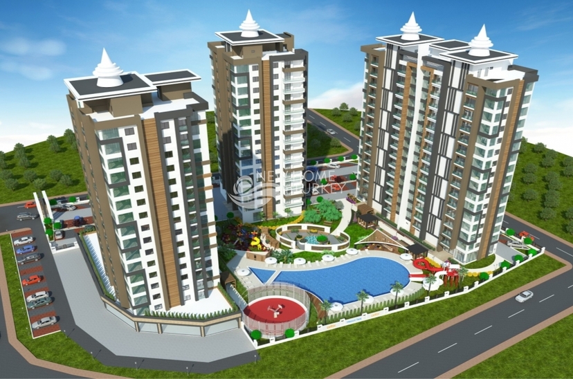 Luxury 4+1 Apartment with Sea and Mountain Views in Mersin-Tece
