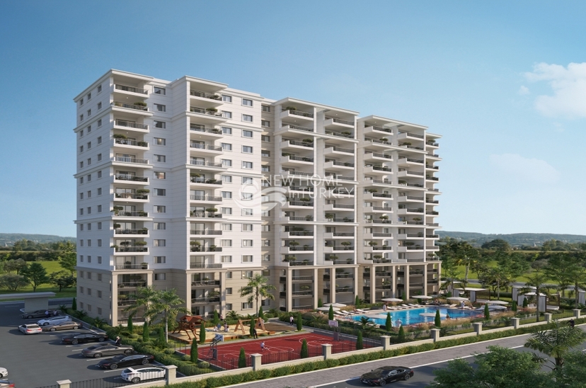 Modernes 1+1 Apartment mit Bergblick, Mersin-Arpaçbahşiş