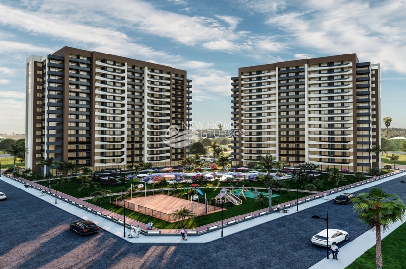 Luxury 1+1 Apartment with Pool and Fitness Facilities in Mersin
