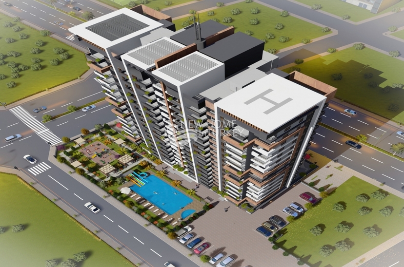 Luxury 2+1 Apartment with Pool in Mersin - arpacbahsis