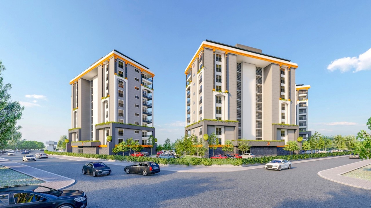 Luxuriöses 1+1 Apartment mit Meerblick und Bergblick, Alanya - Avsallar