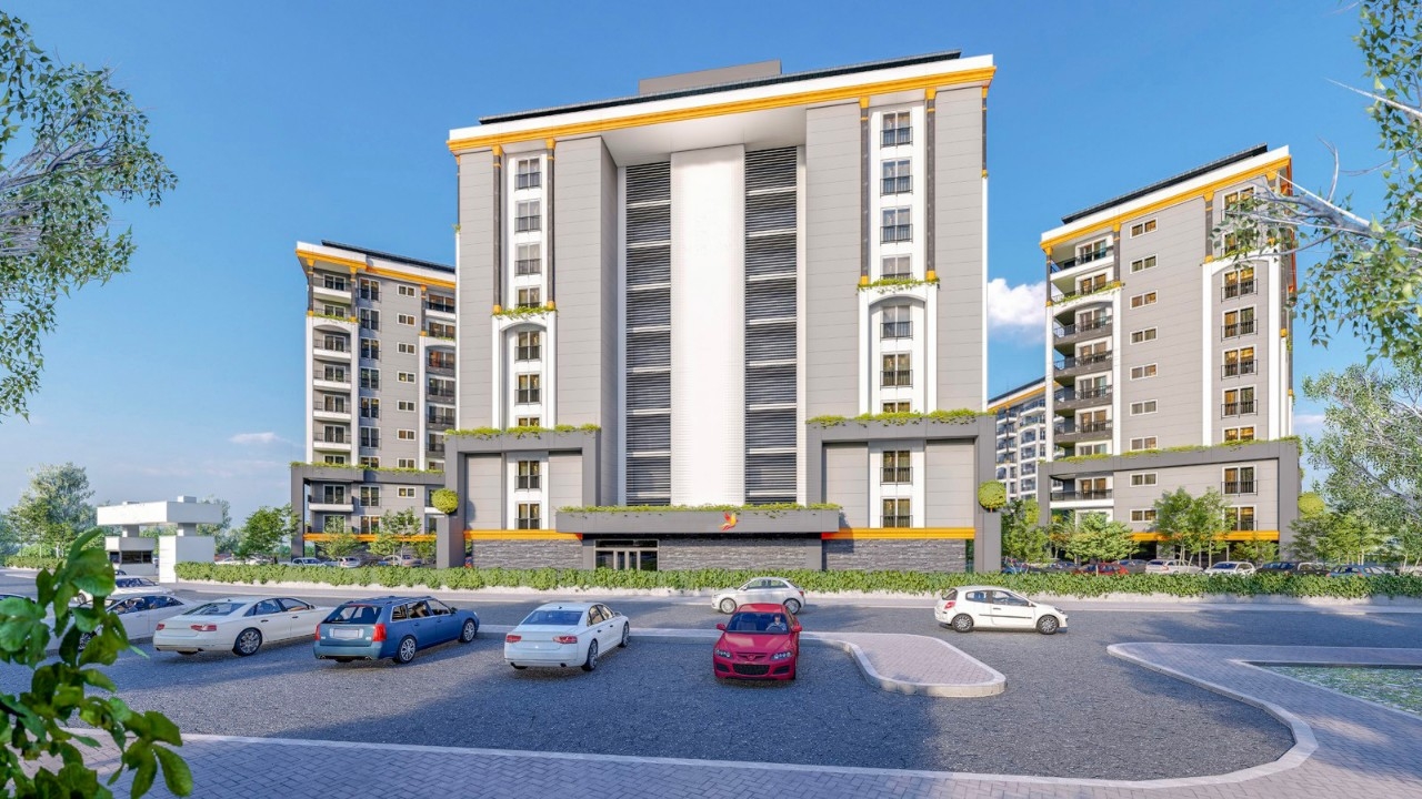 Luxuriöses 1+1 Apartment mit Meerblick und Bergblick, Alanya - Avsallar