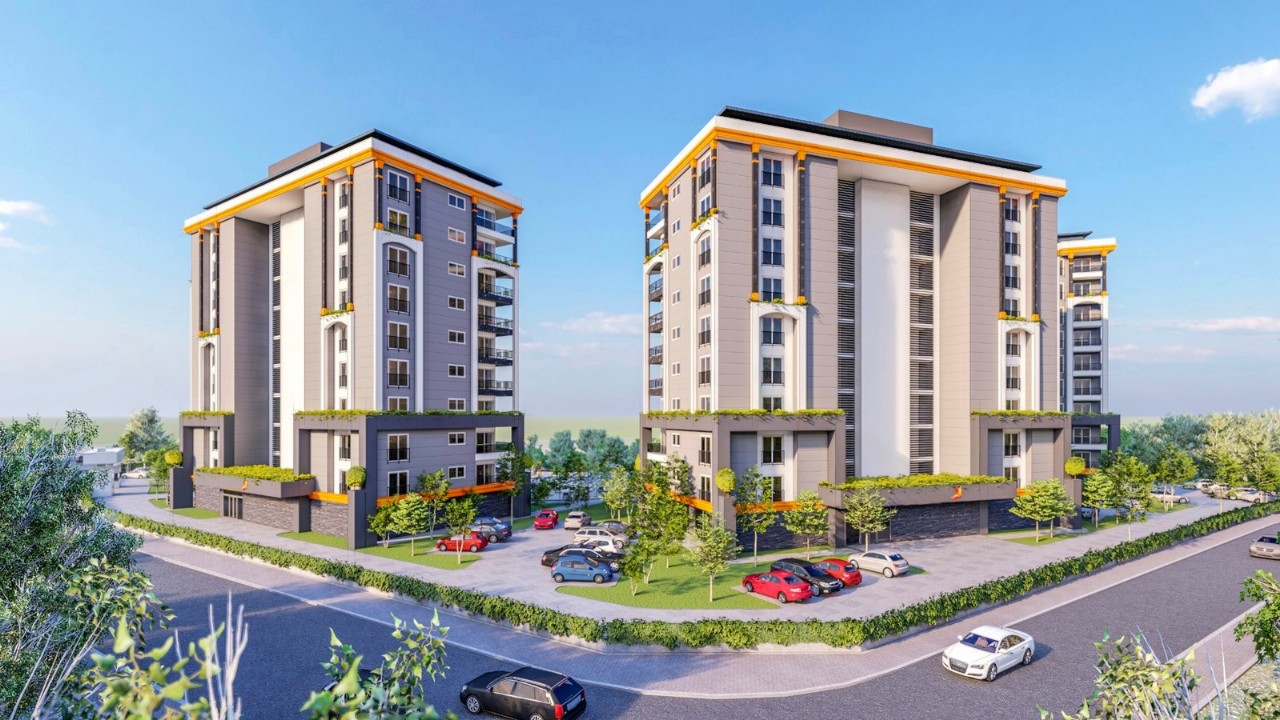 Luxuriöses 1+1 Apartment mit Meerblick und Bergblick, Alanya - Avsallar