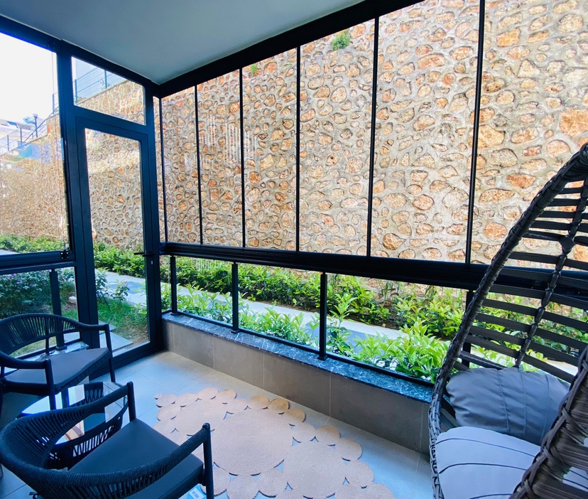 Luxuriöse 1+1 Wohnung mit Meerblick, Bergblick in Alanya - Oba