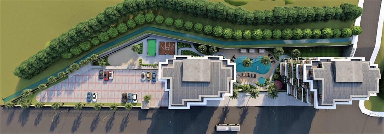 Luxuriöse 1+1 Wohnung mit Meerblick und Bergblick, Alanya - Avsallar