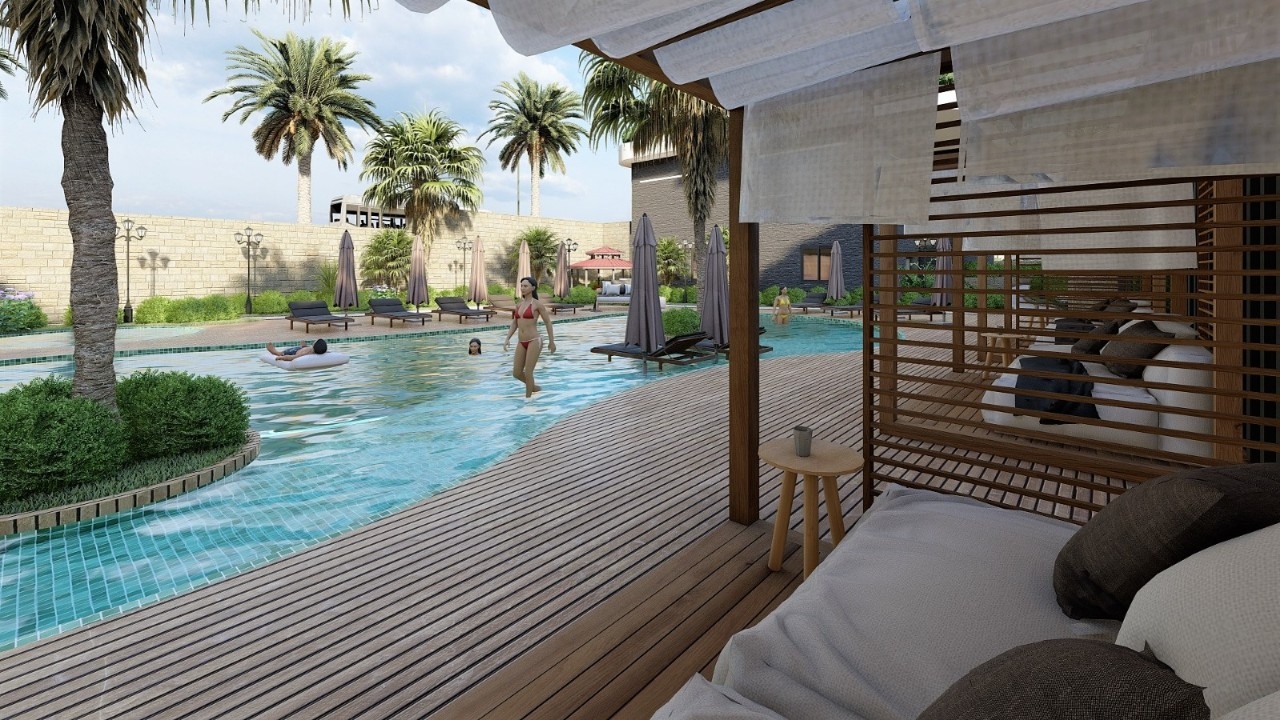 Luxuriöse 1+1 Wohnung mit Meerblick und Bergblick, Alanya - Avsallar